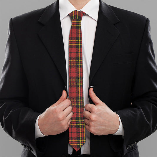 Clan Wallace Scottish Tartan Print Necktie