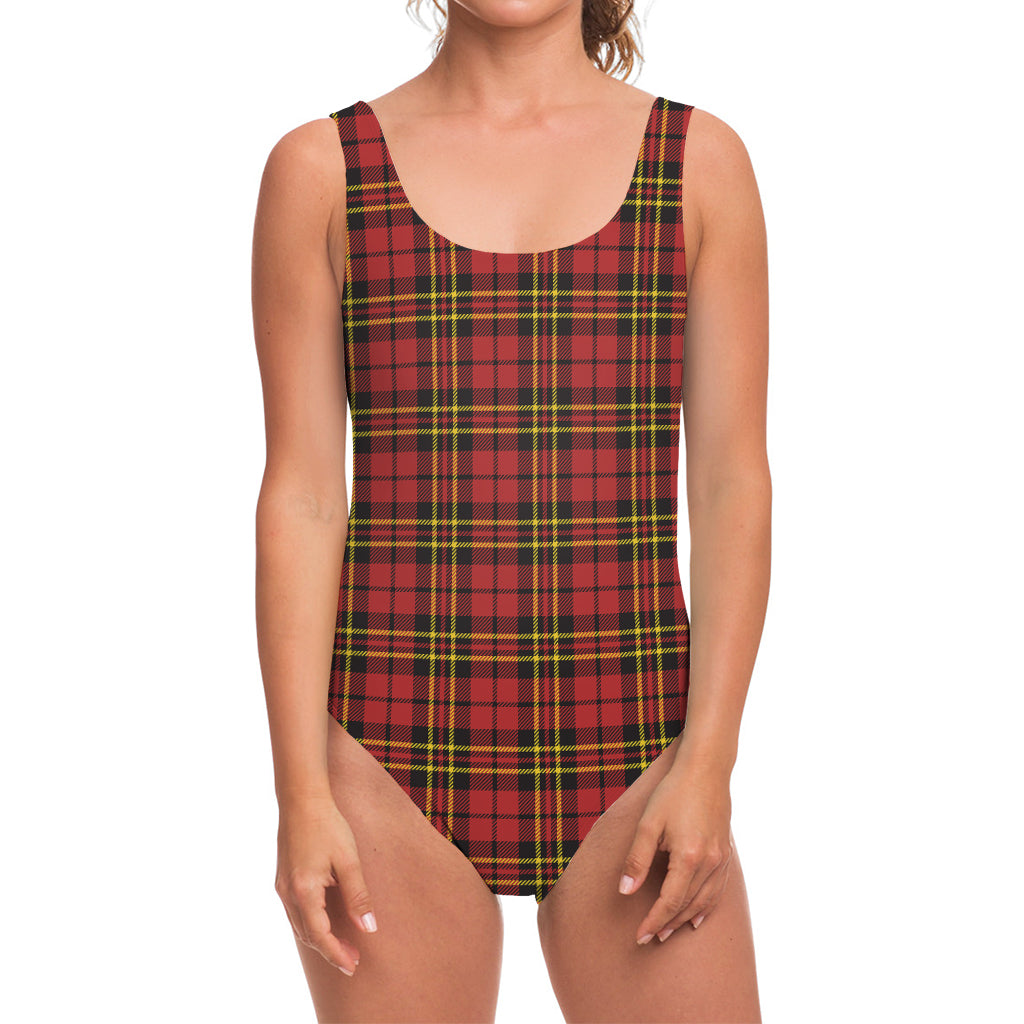 Clan Wallace Scottish Tartan Print One Piece Swimsuit