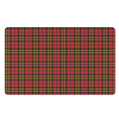 Clan Wallace Scottish Tartan Print Polyester Doormat