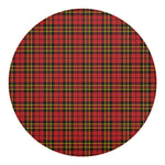 Clan Wallace Scottish Tartan Print Round Blanket