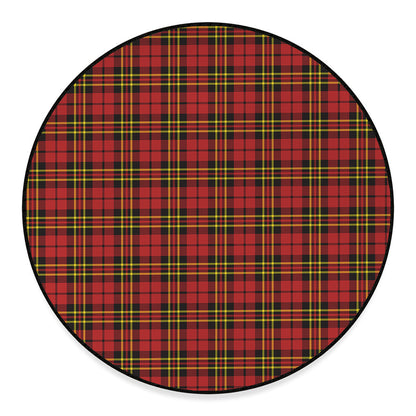Clan Wallace Scottish Tartan Print Round Floor Mat