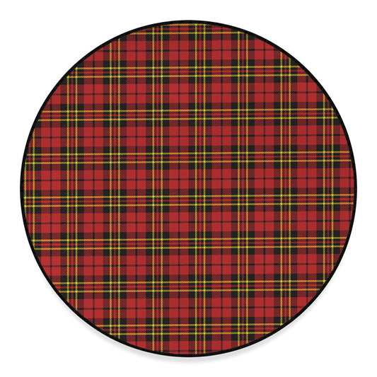 Clan Wallace Scottish Tartan Print Round Floor Mat