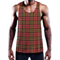 Clan Wallace Scottish Tartan Print Men's Workout Tank Top