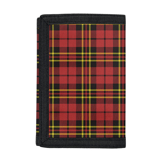 Clan Wallace Scottish Tartan Print Trifold Wallet