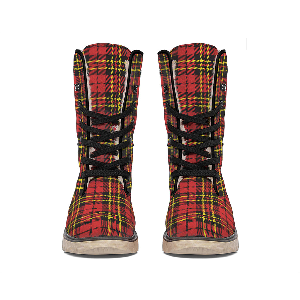Clan Wallace Scottish Tartan Print Winter Boots