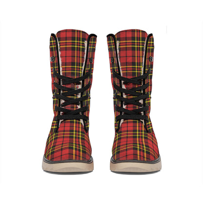 Clan Wallace Scottish Tartan Print Winter Boots