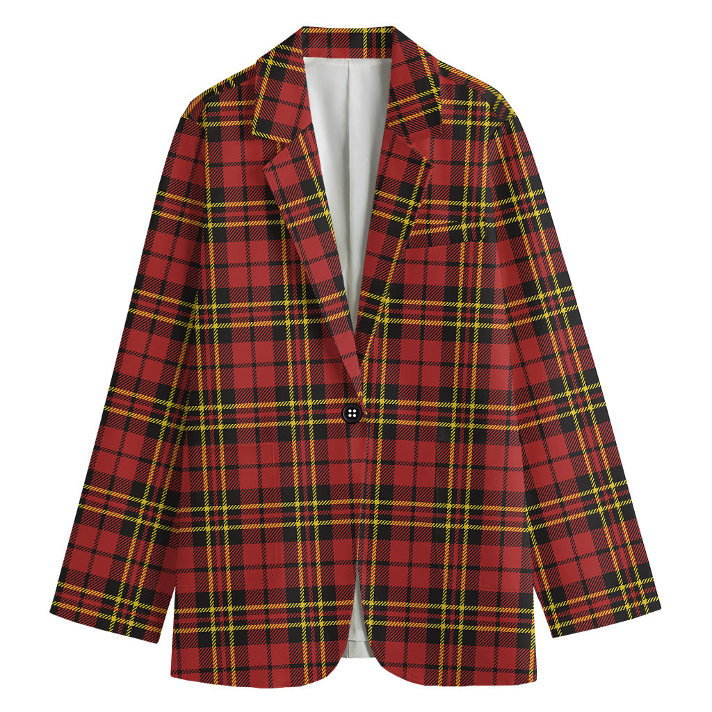 Clan Wallace Scottish Tartan Print Women's Blazer