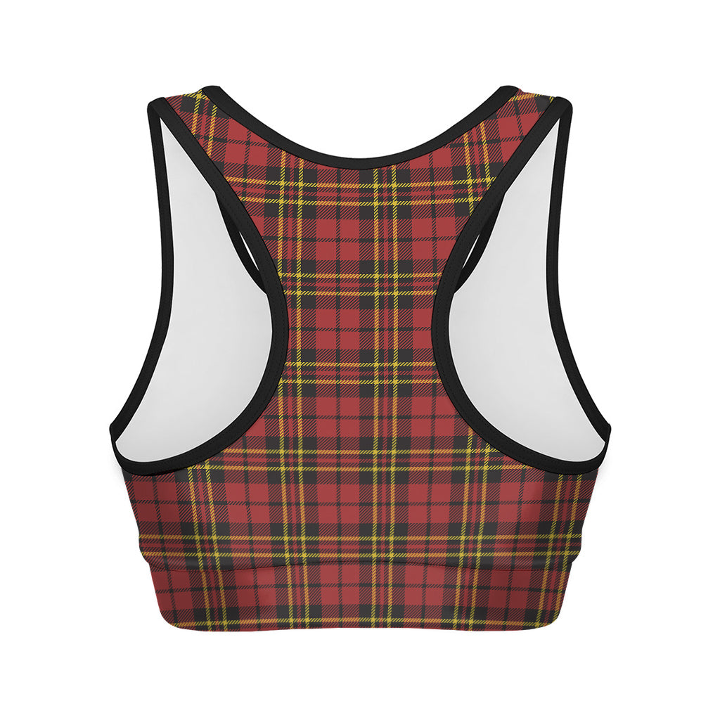 Clan Wallace Scottish Tartan Print Women's Sports Bra