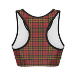 Clan Wallace Scottish Tartan Print Women's Sports Bra