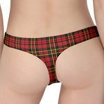 Clan Wallace Scottish Tartan Print Women's Thong