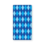 Classic Blue Argyle Pattern Print Baby Crib Sheet