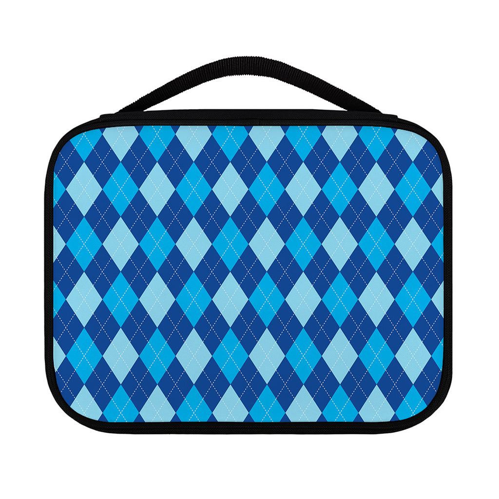 Classic Blue Argyle Pattern Print Classic Bible Case