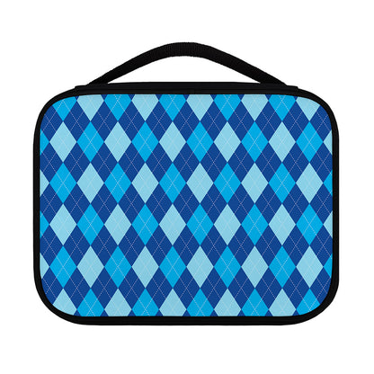 Classic Blue Argyle Pattern Print Classic Bible Case