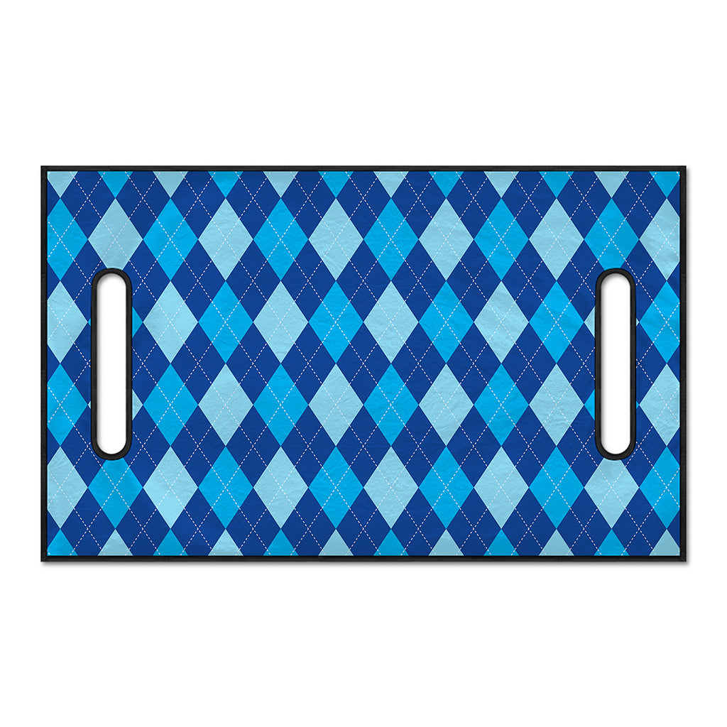 Classic Blue Argyle Pattern Print Golf Cart Seat Cover