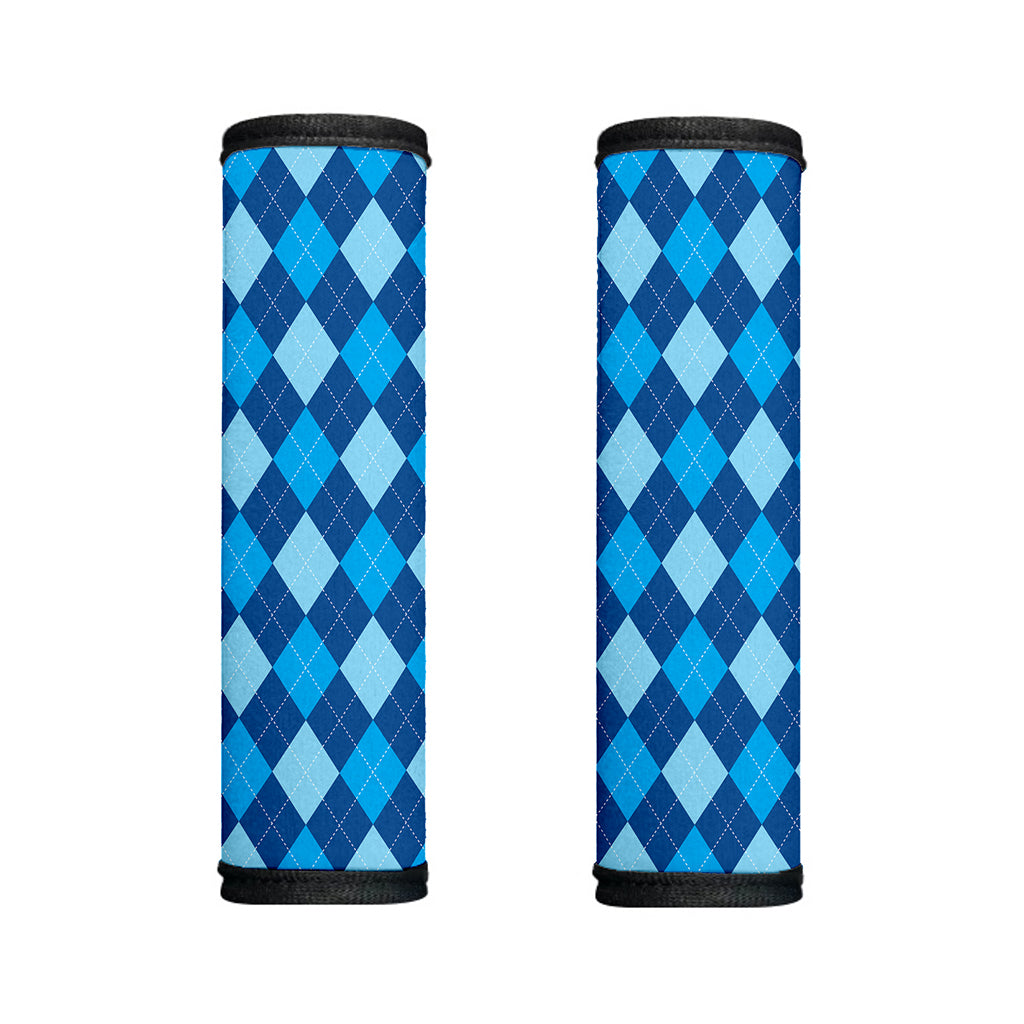 Classic Blue Argyle Pattern Print Handle Covers