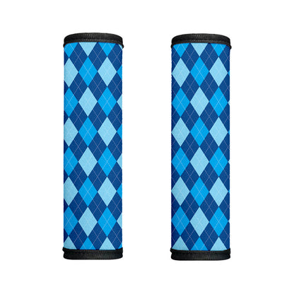 Classic Blue Argyle Pattern Print Handle Covers