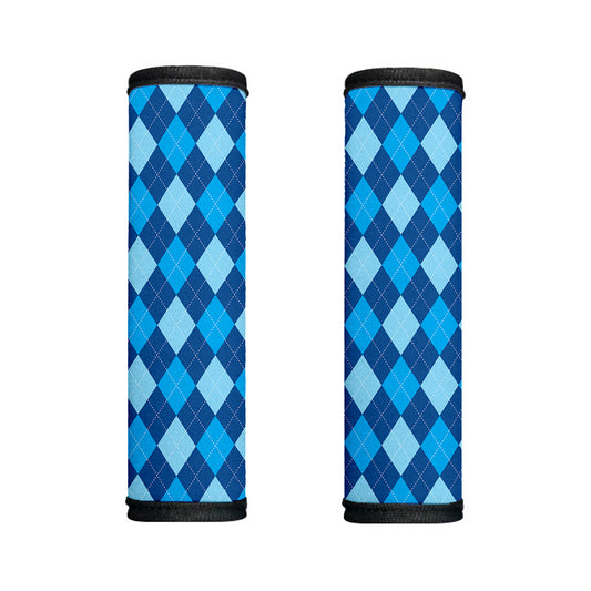 Classic Blue Argyle Pattern Print Handle Covers