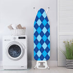 Classic Blue Argyle Pattern Print Ironing Board Cover