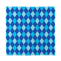 Classic Blue Argyle Pattern Print Silk Bandana