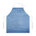Classic Blue Denim Jeans Print Adjustable Apron