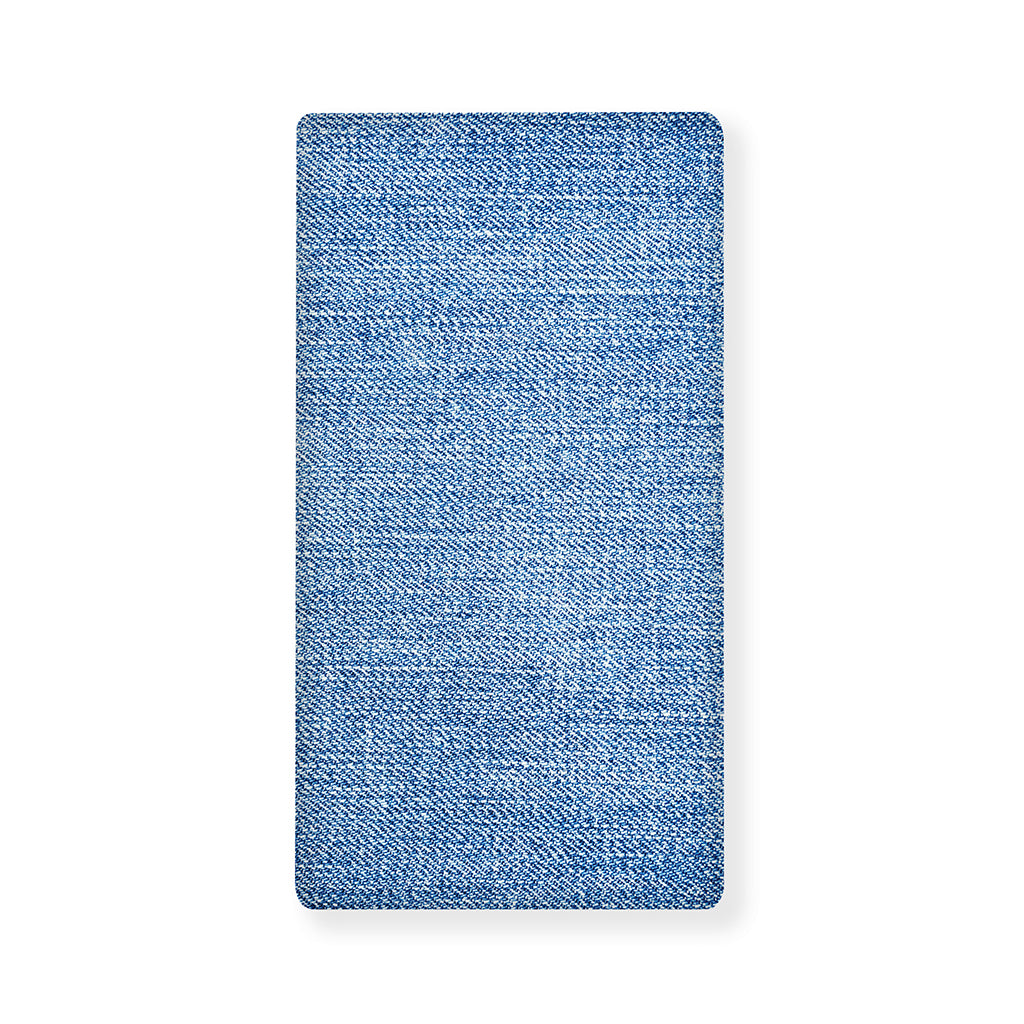 Classic Blue Denim Jeans Print Baby Crib Sheet