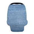 Classic Blue Denim Jeans Print Baby Seat Cover