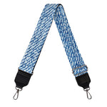 Classic Blue Denim Jeans Print Bag Strap