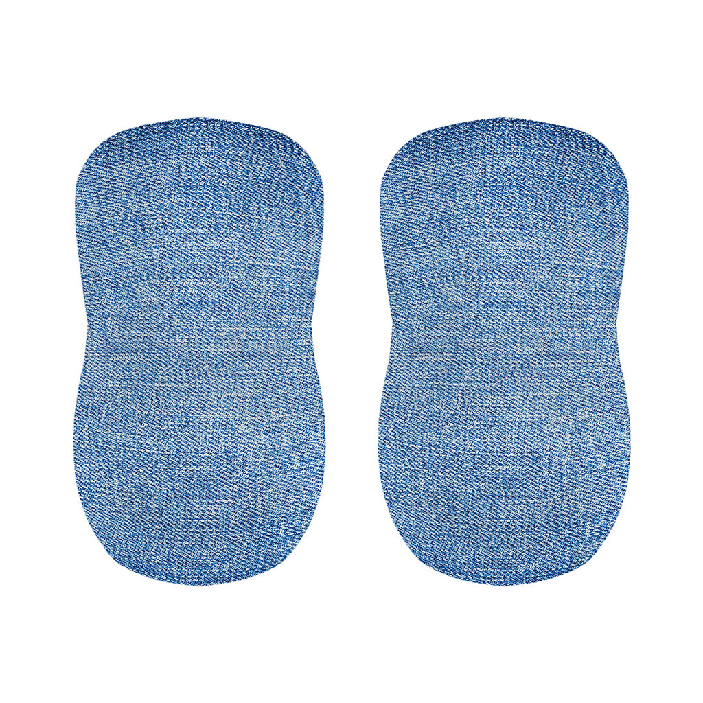 Classic Blue Denim Jeans Print Bar Stool Covers
