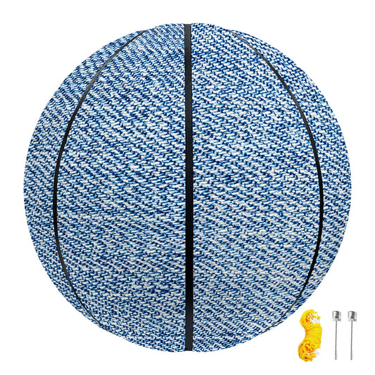 Classic Blue Denim Jeans Print Basketball