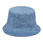 Classic Blue Denim Jeans Print Bucket Hat