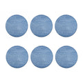 Classic Blue Denim Jeans Print Coaster Set