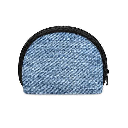 Classic Blue Denim Jeans Print Coin Purse