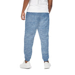 Classic Blue Denim Jeans Print Cotton Pants