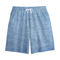 Classic Blue Denim Jeans Print Cotton Shorts