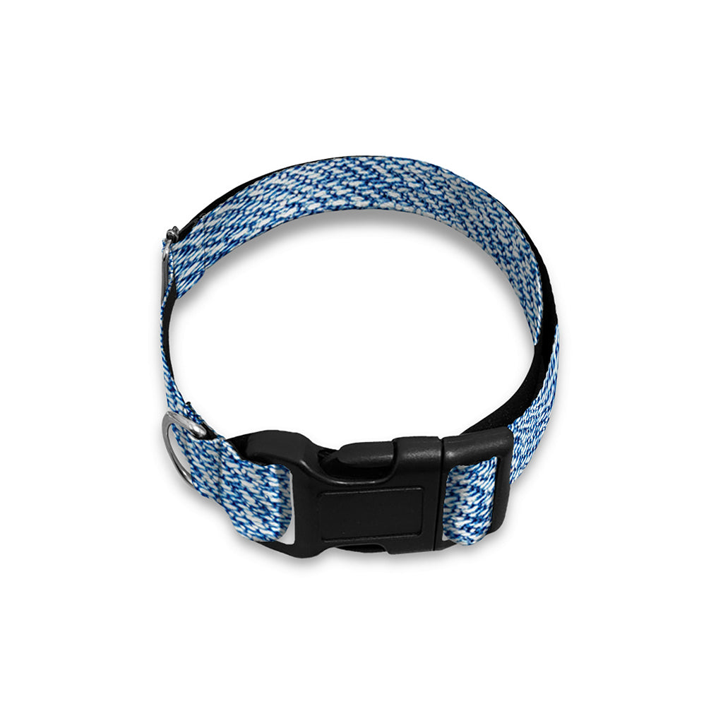 Classic Blue Denim Jeans Print Dog Collar
