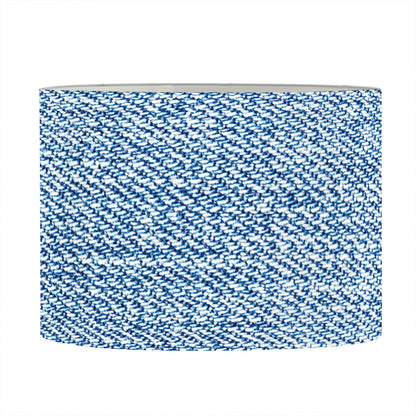 Classic Blue Denim Jeans Print Drum Lamp Shade