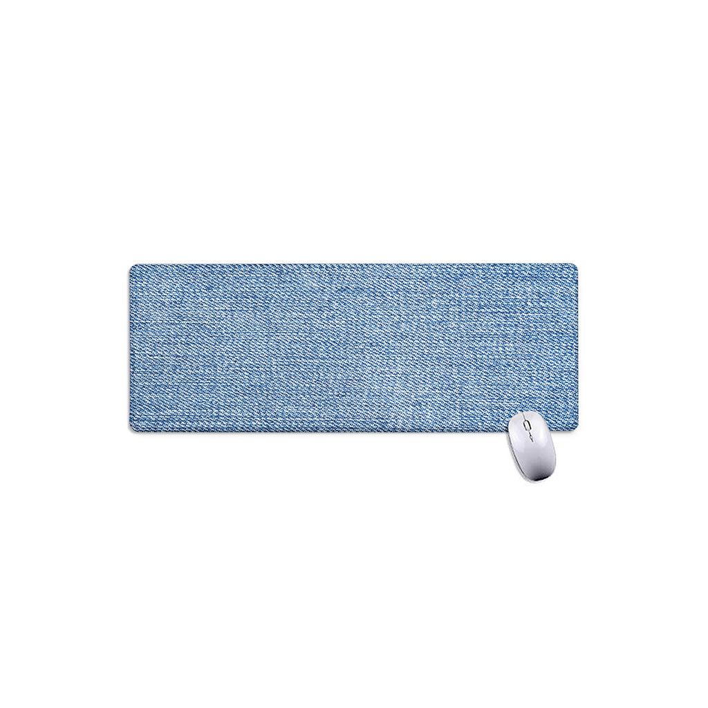 Classic Blue Denim Jeans Print Extended Mouse Pad