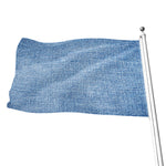 Classic Blue Denim Jeans Print Flag