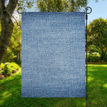 Classic Blue Denim Jeans Print Garden Flag