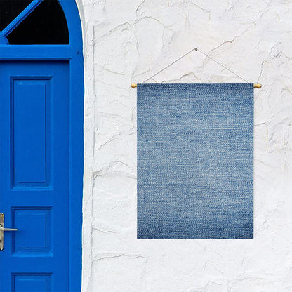 Classic Blue Denim Jeans Print Garden Flag