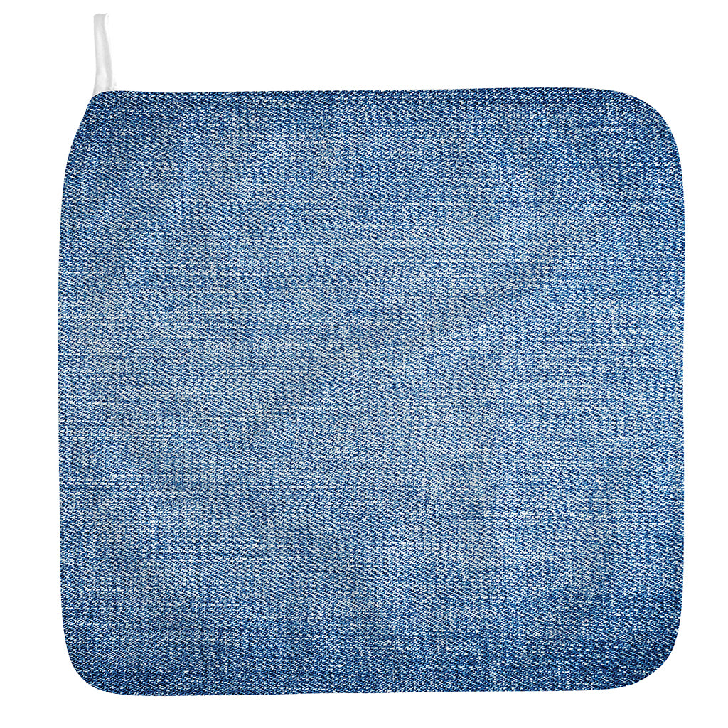 Classic Blue Denim Jeans Print Hand Towel