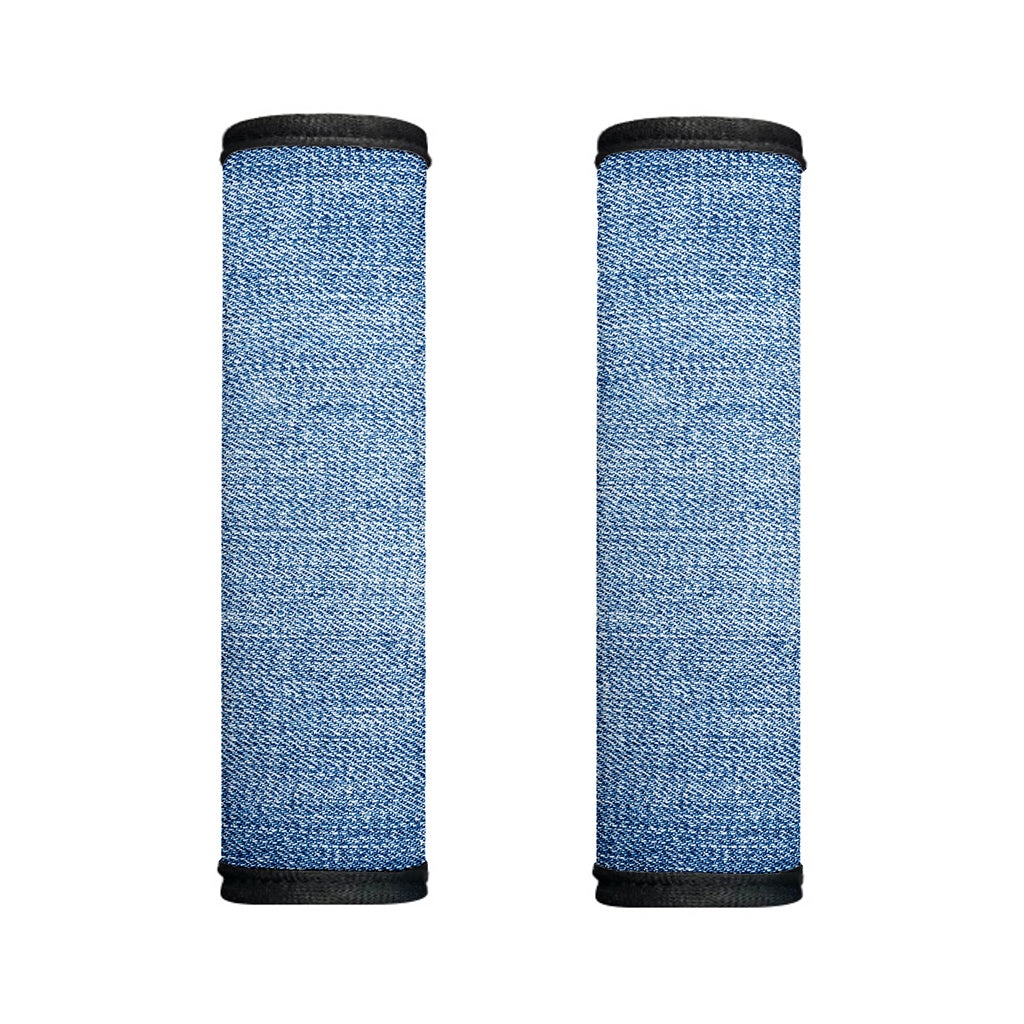 Classic Blue Denim Jeans Print Handle Covers