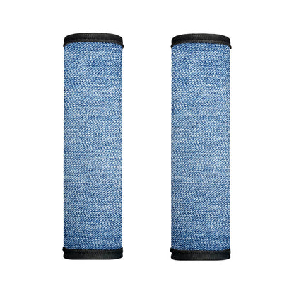 Classic Blue Denim Jeans Print Handle Covers