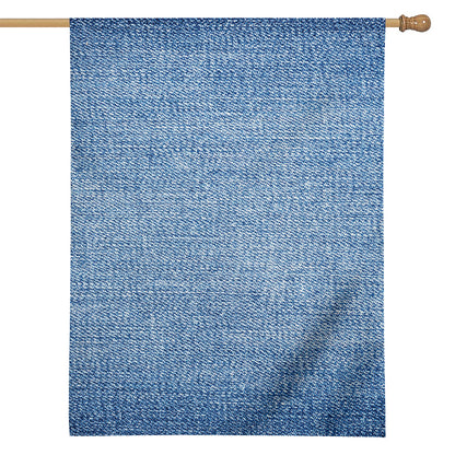 Classic Blue Denim Jeans Print House Flag