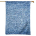 Classic Blue Denim Jeans Print House Flag
