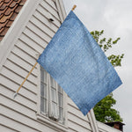 Classic Blue Denim Jeans Print House Flag