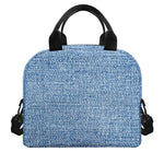 Classic Blue Denim Jeans Print Insulated Lunch Bag