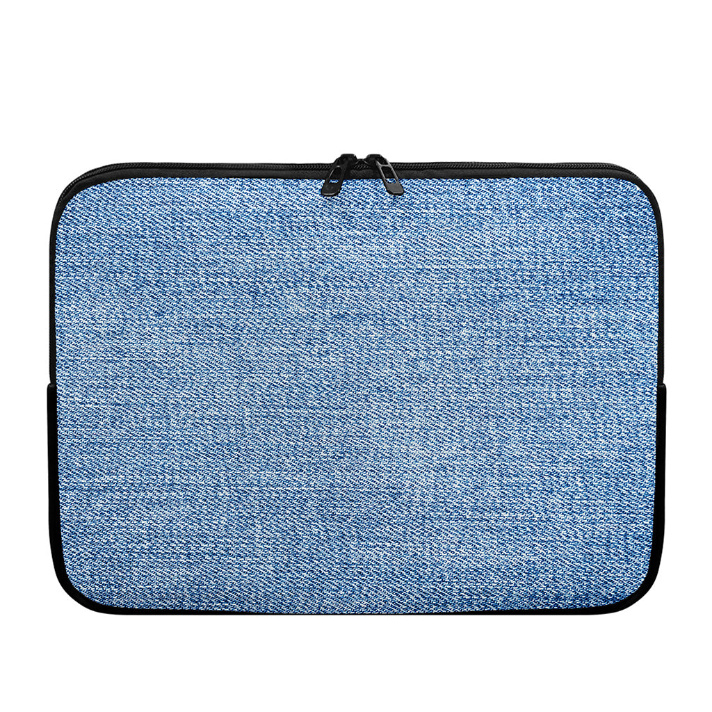 Classic Blue Denim Jeans Print Laptop Sleeve