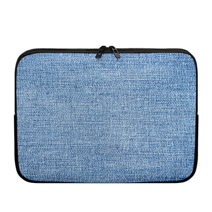 Classic Blue Denim Jeans Print Laptop Sleeve