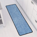Classic Blue Denim Jeans Print Long Kitchen Mat